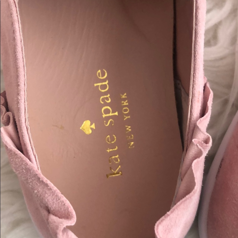 HP🎉Kate Spade Lilly Ruffle Suede Sneaker - Picture 5 of 12